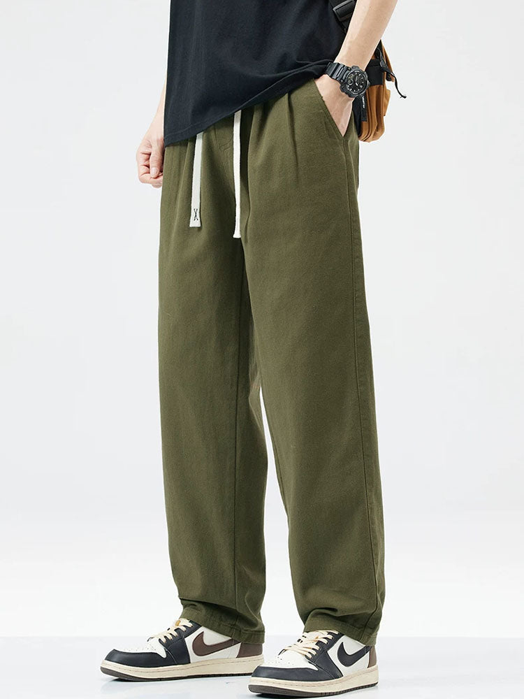 Herren Baumwolle Cargo‑Freizeithose Weiter Schnitt