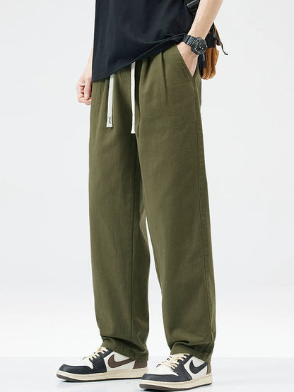 Herren Baumwolle Cargo‑Freizeithose Weiter Schnitt