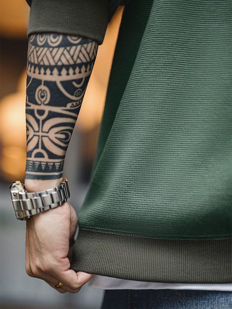 Sudadera de punto gofrado para hombre