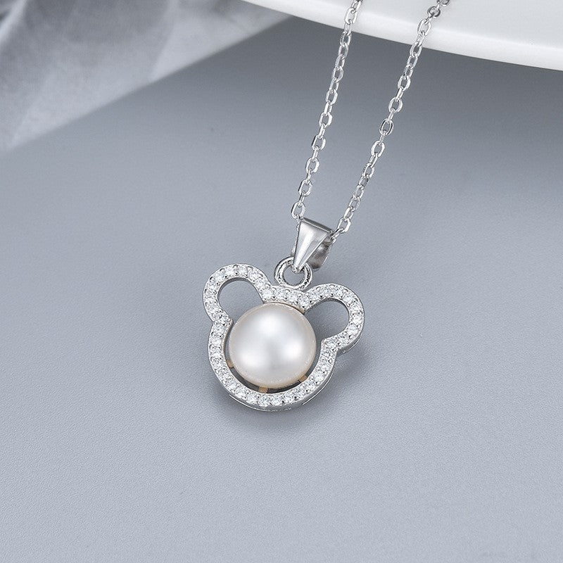 Collar con colgante de perla en plata S925