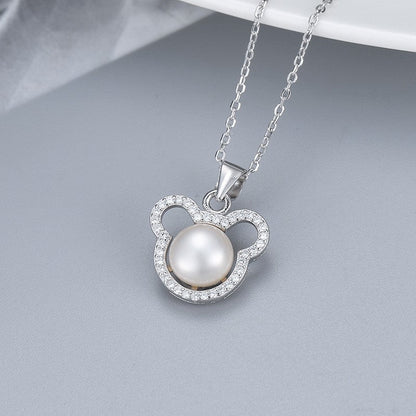 Collar con colgante de perla en plata S925