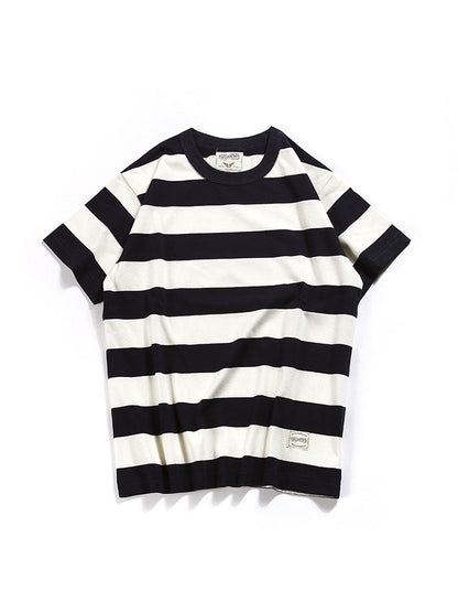 Gestreiftes Herren-T-Shirt mit Rundhalsausschnitt
