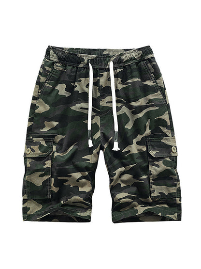 Herren-Cargoshorts mit Kordelzug