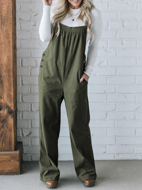 Bequemer Cordoverall für Damen in lockerer Passform