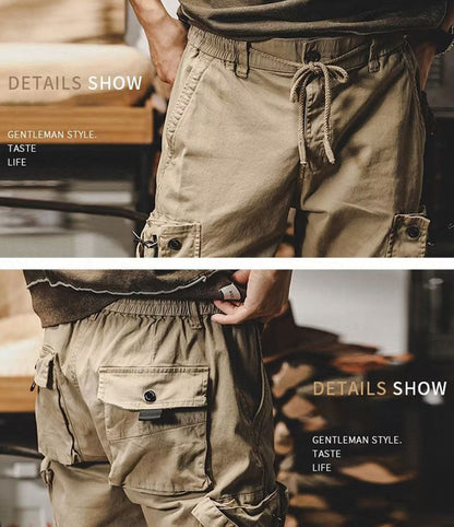 Herren-Cargohose aus Baumwoll-Stretch mit vielen Taschen