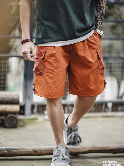 Herren Leichte Cargo‑Shorts mit Kontrasttaschen