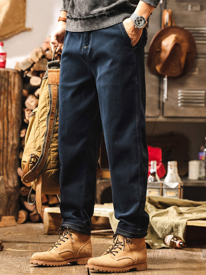 Herren entspannte Gerade Hose