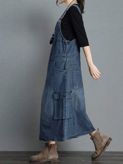 Vestido Overol Vaquero Holgado
