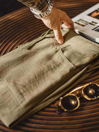 Herren‑Wide‑Leg‑Freizeithose aus Leichtem Mischgewebe Lässiger