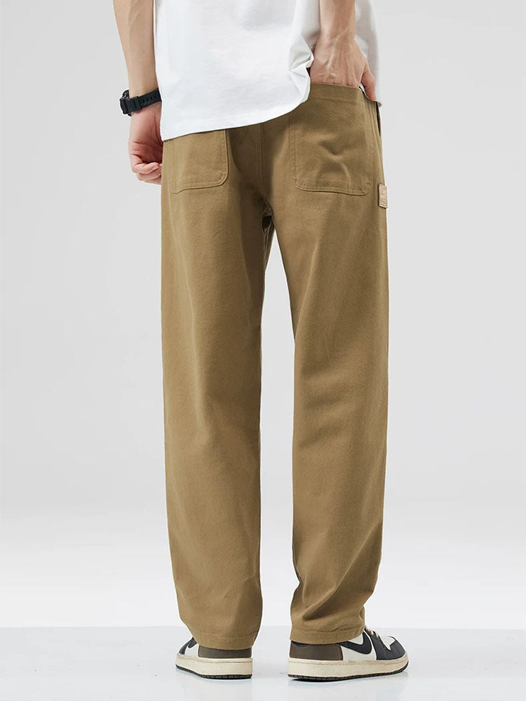Herren Baumwolle Cargo‑Freizeithose Weiter Schnitt