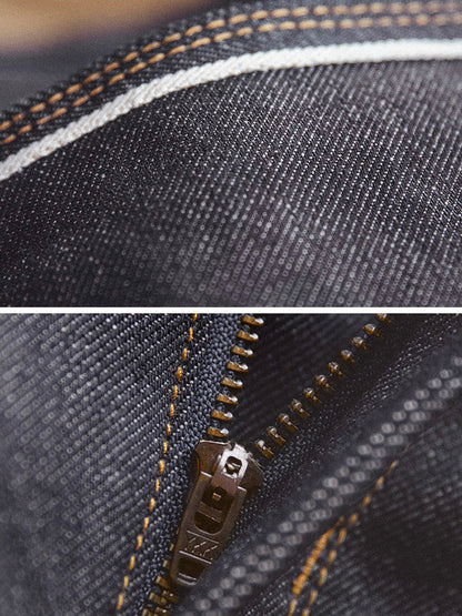 Herren-Jeans im amerikanischen Retro-Stil aus Raw Denim