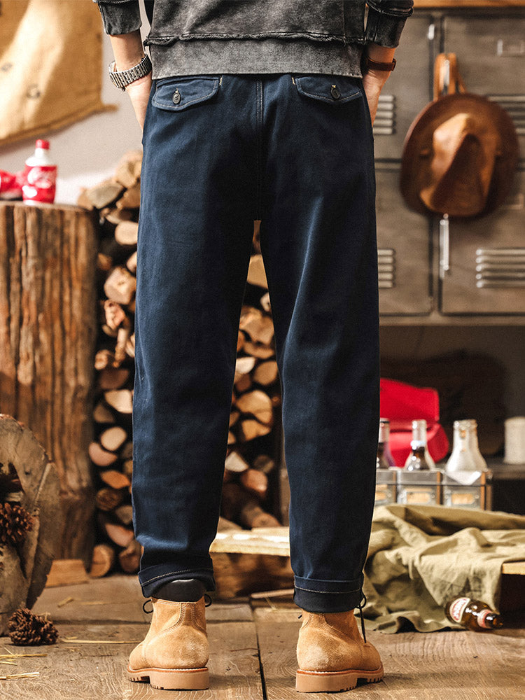 Herren entspannte Gerade Hose