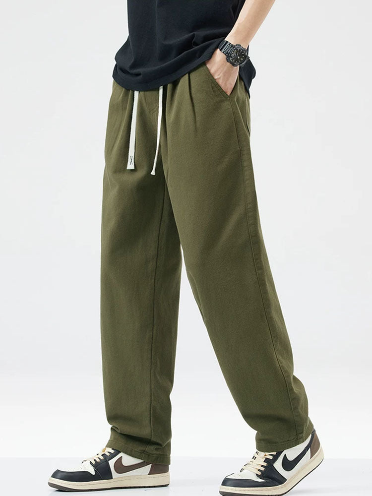 Herren Baumwolle Cargo‑Freizeithose Weiter Schnitt