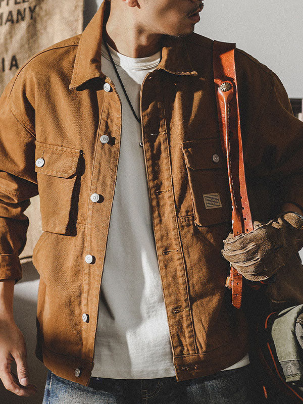 Amerikanische Cargojacke im Vintage-Stil für Herren