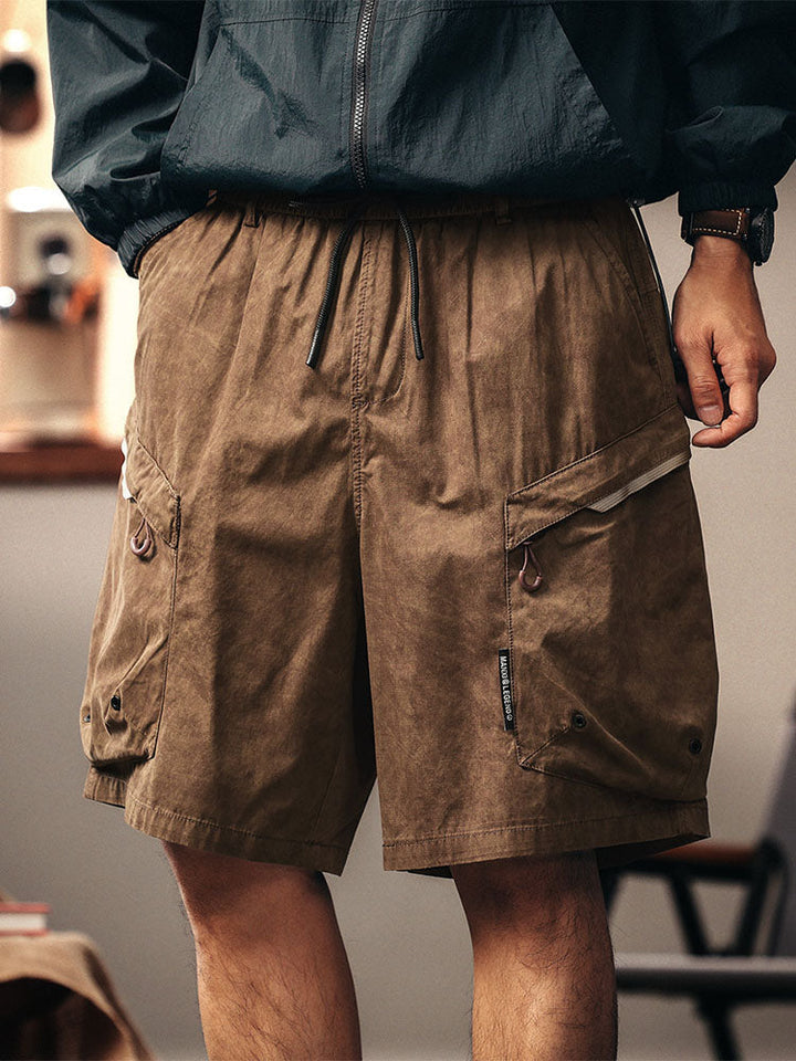 Pantaloncini cargo casual da uomo, ideali per escursionismo e attività all&