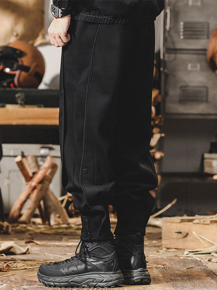 Pantalon de jogging pour homme avec détails boutonnés et taille confortable