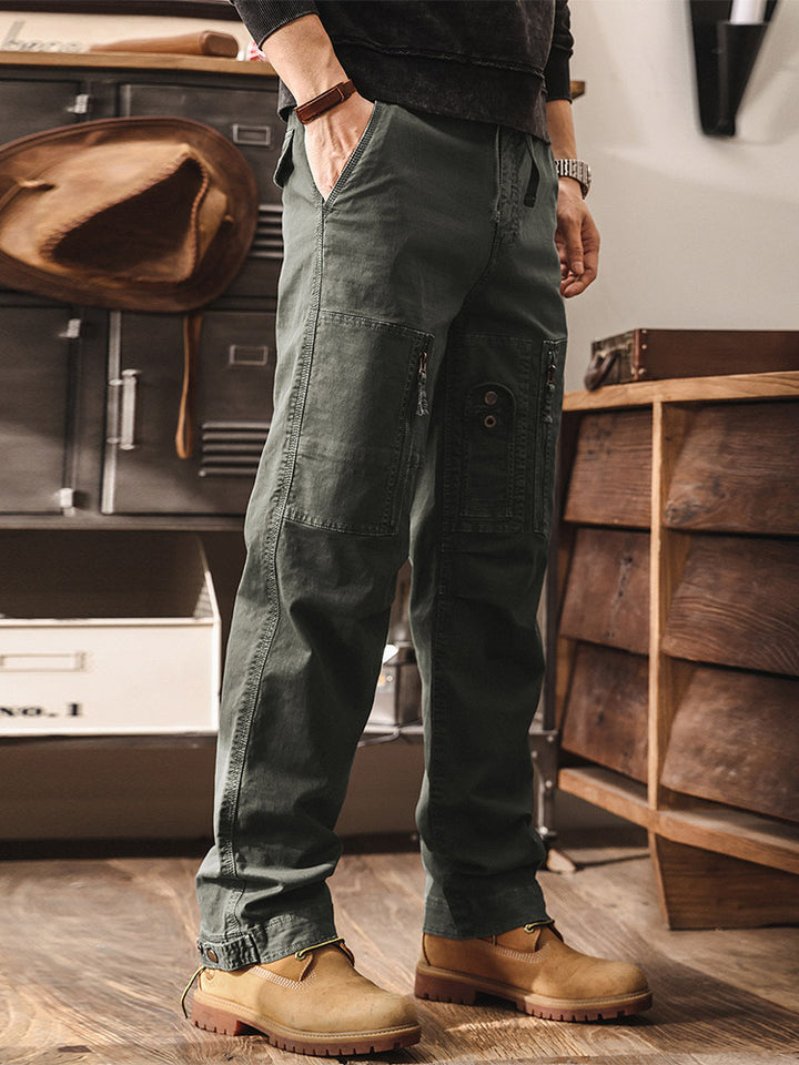 Herren Cargohose im Vintage-Stil, Weites Bein