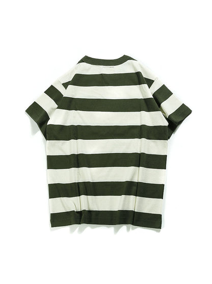 Gestreiftes Herren-T-Shirt mit Rundhalsausschnitt