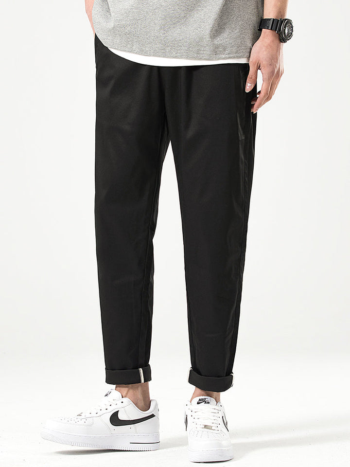 Pantalones casuales cortos de corte relajado para hombre