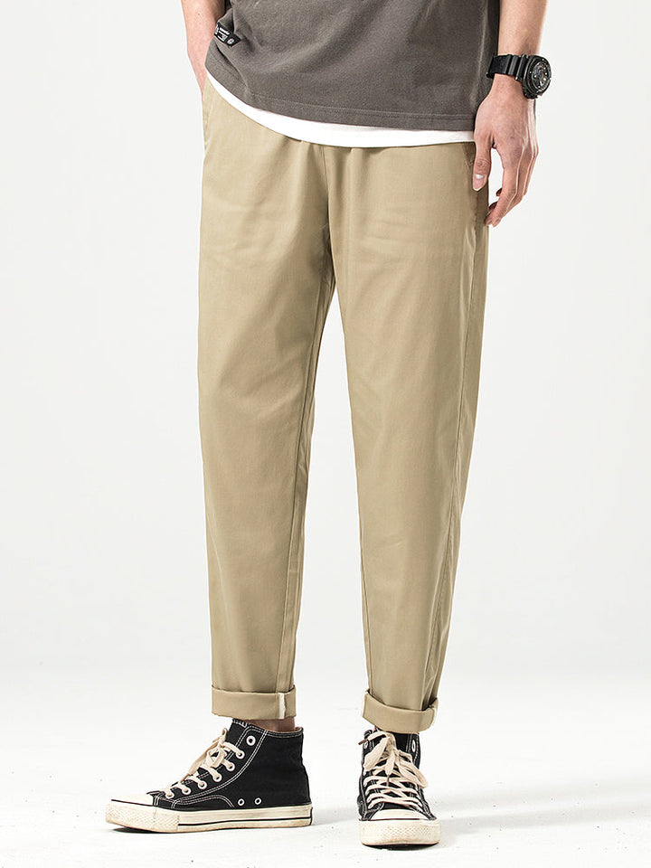 Pantalones casuales cortos de corte relajado para hombre