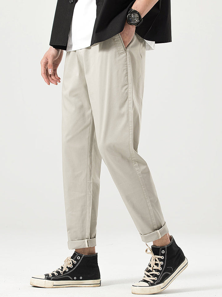 Pantalones casuales cortos de corte relajado para hombre