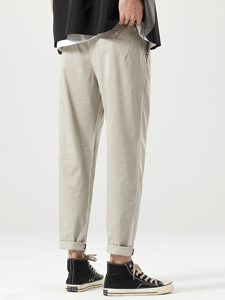 Pantalones casuales cortos de corte relajado para hombre