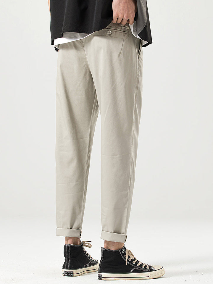 Pantalones casuales cortos de corte relajado para hombre