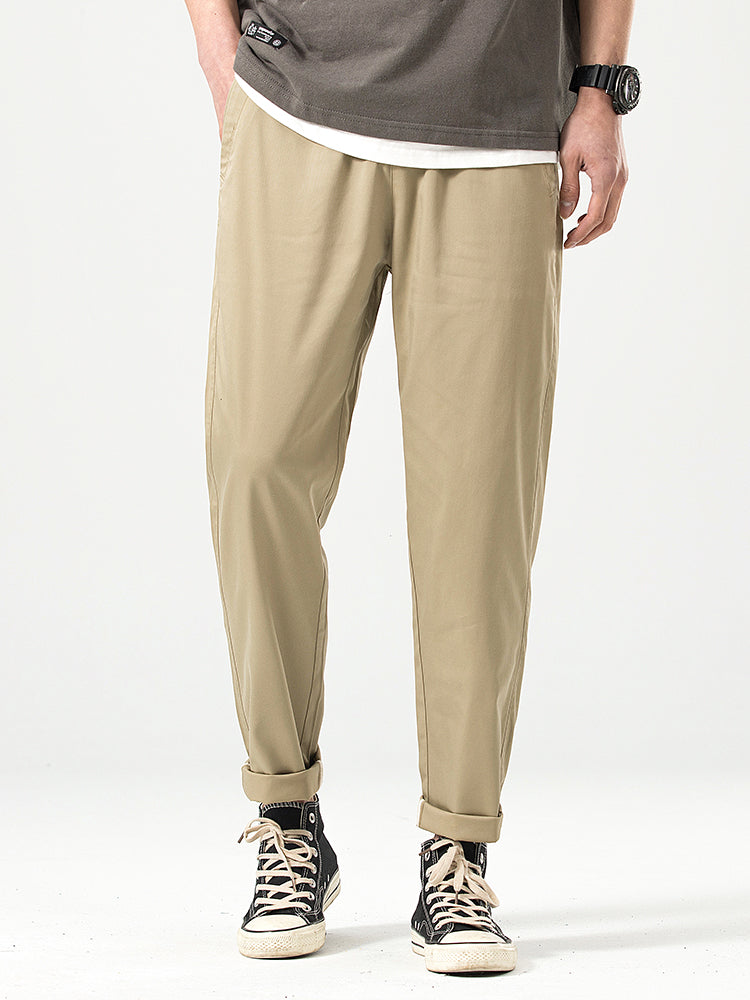Pantalones casuales cortos de corte relajado para hombre