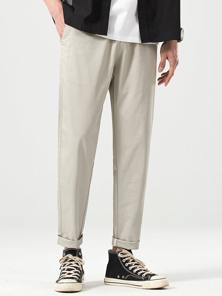 Pantalones casuales cortos de corte relajado para hombre