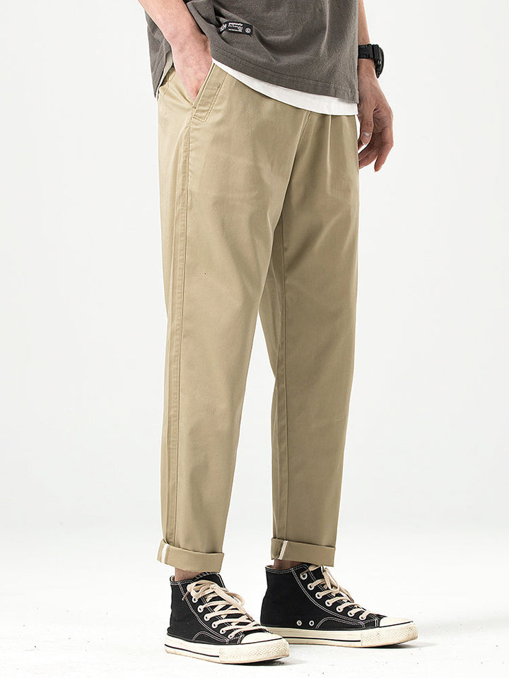 Pantalones casuales cortos de corte relajado para hombre