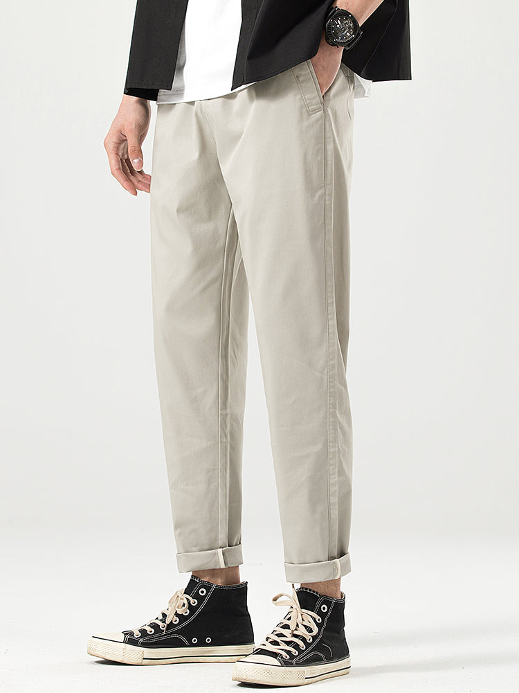 Pantalones casuales cortos de corte relajado para hombre