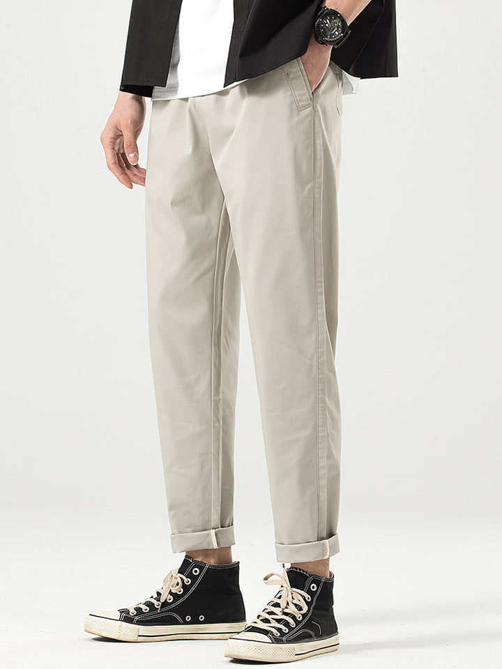 Pantalones casuales cortos de corte relajado para hombre