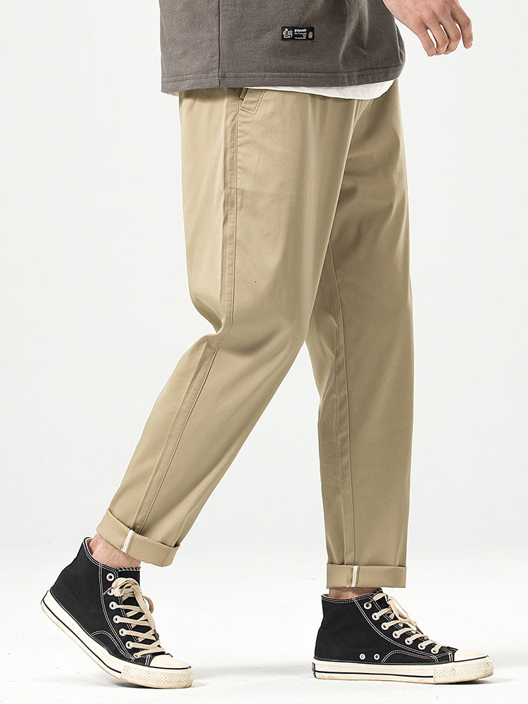 Pantalones casuales cortos de corte relajado para hombre
