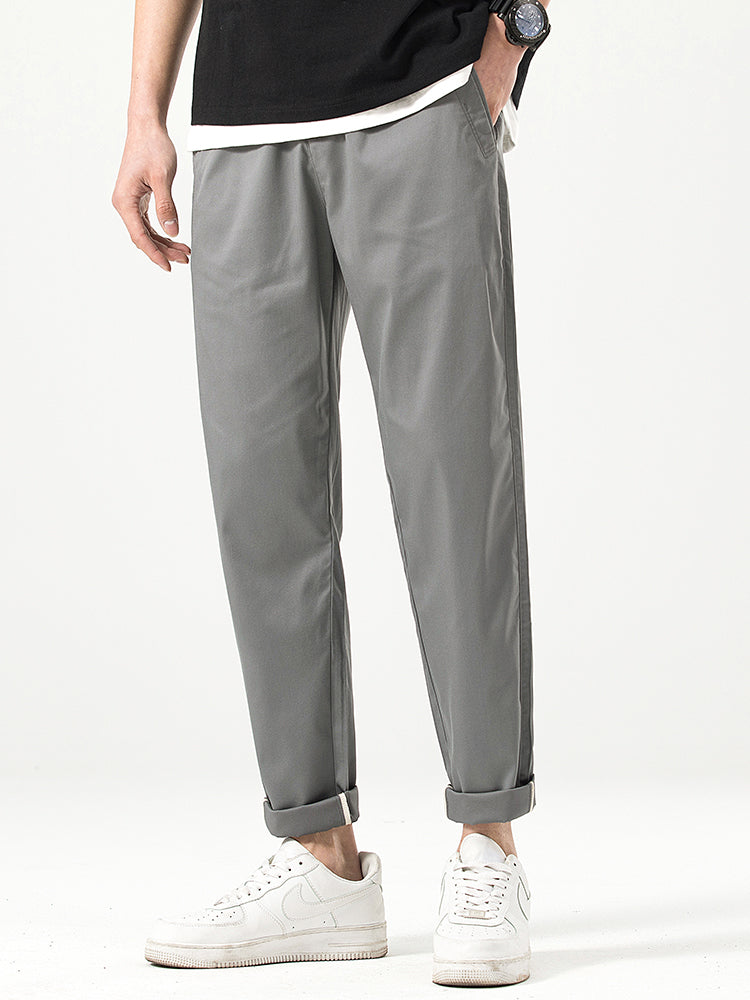 Pantalones casuales cortos de corte relajado para hombre