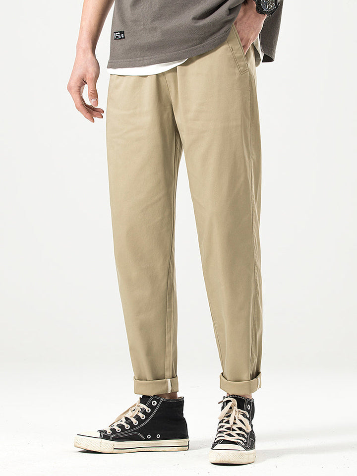 Pantalones casuales cortos de corte relajado para hombre