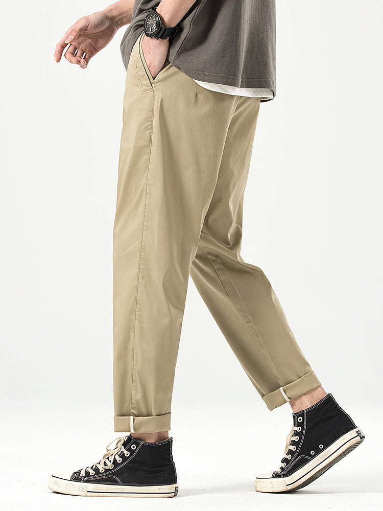 Pantalones casuales cortos de corte relajado para hombre