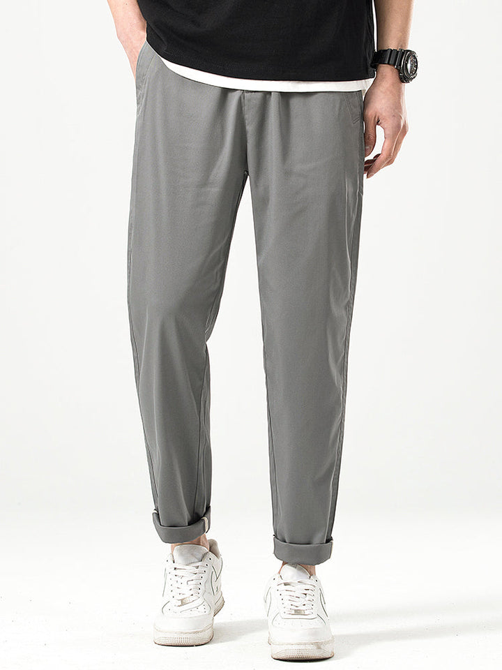Pantalones casuales cortos de corte relajado para hombre