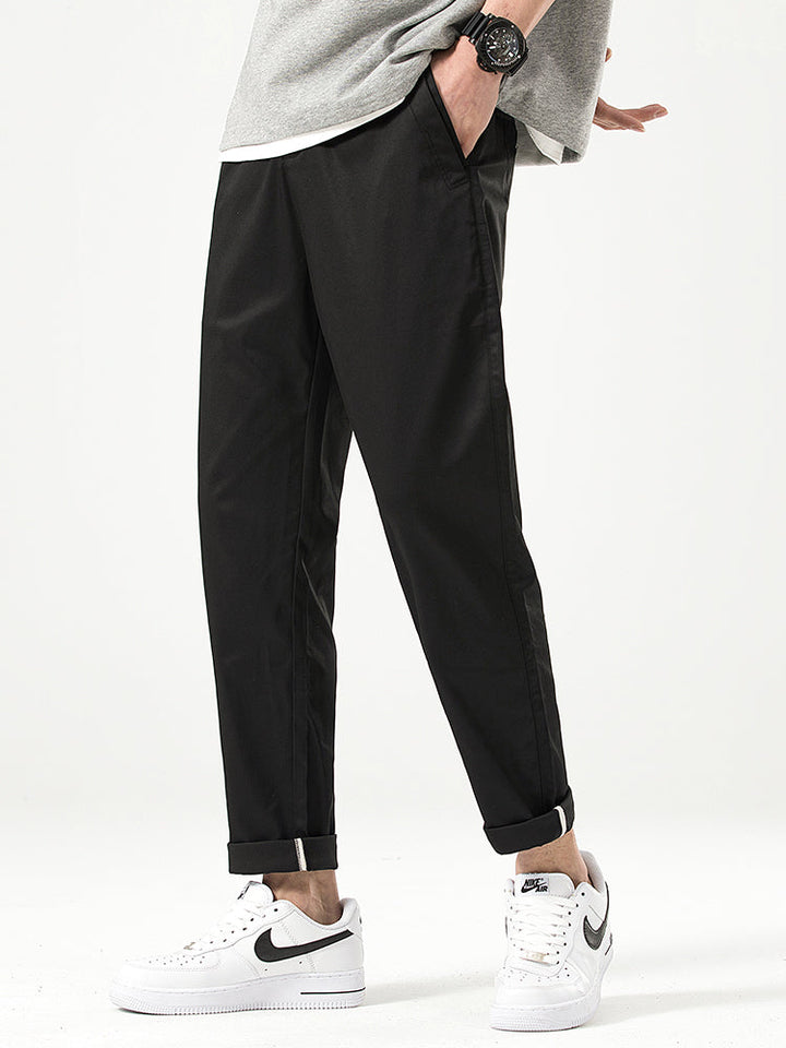 Pantalones casuales cortos de corte relajado para hombre