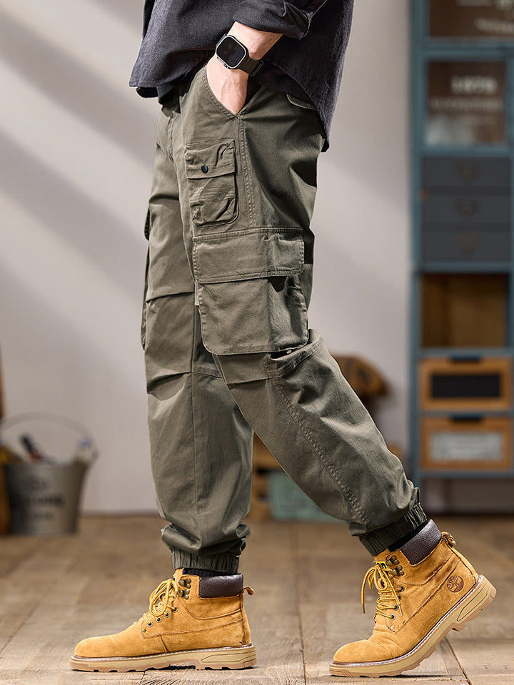 Taktische Cargo-Jogginghose für Herren mit mehreren Lagen und Taschen
