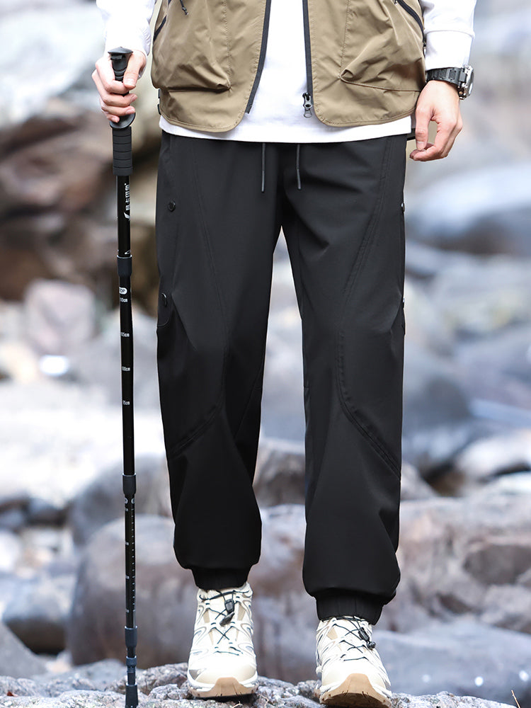 Men's Water‑Resistant Jogger Style Outdoor Hiking Trousers