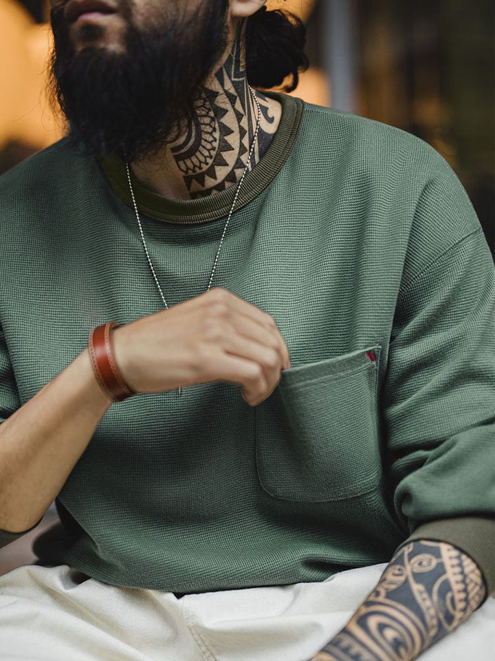 Sudadera de punto gofrado para hombre