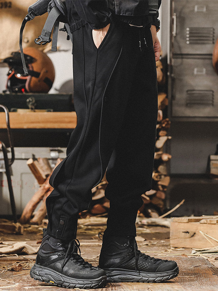 Pantalon de jogging pour homme avec détails boutonnés et taille confortable