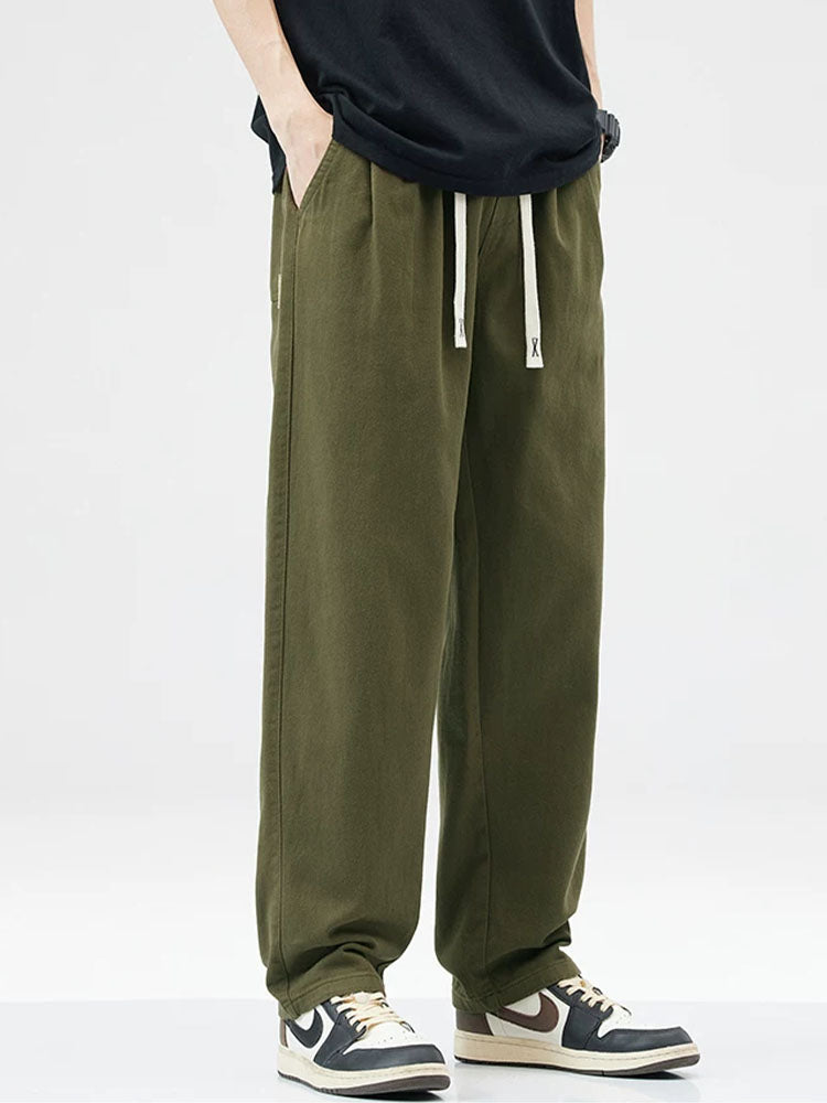 Herren Baumwolle Cargo‑Freizeithose Weiter Schnitt