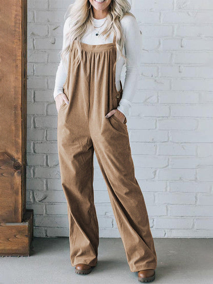 Bequemer Cordoverall für Damen in lockerer Passform