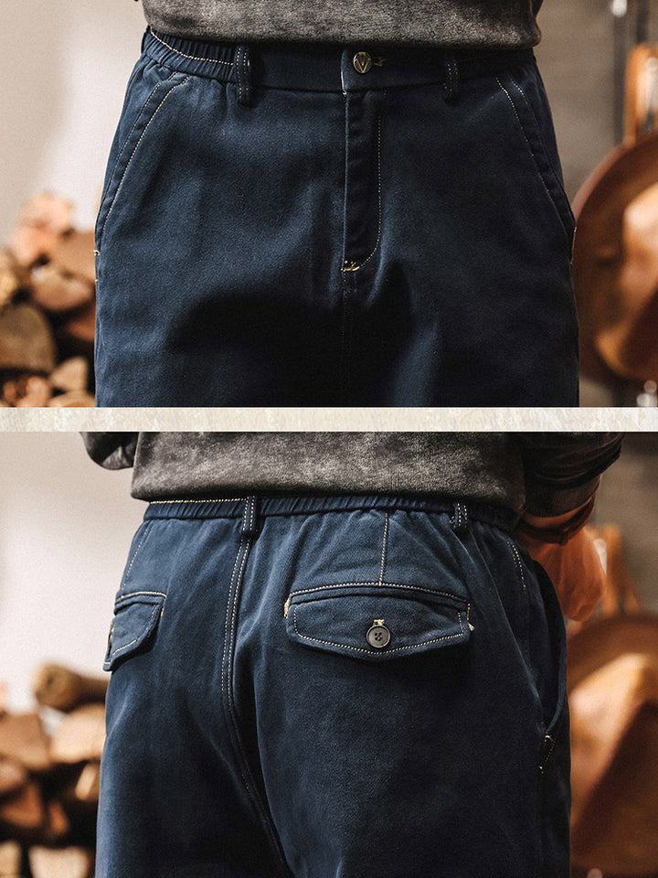 Herren entspannte Gerade Hose