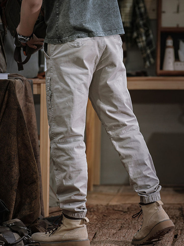 Herren Jogger‑Cargo‑Hose mit Nähtdesign