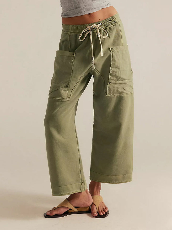 Pantalones de punto holgados y fáciles de poner