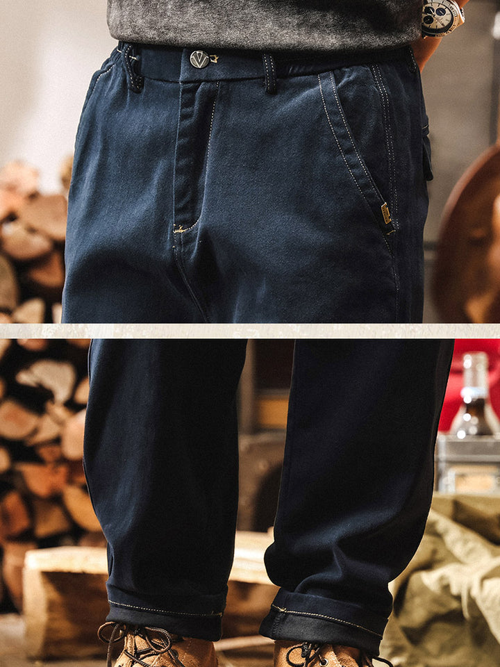 Herren entspannte Gerade Hose