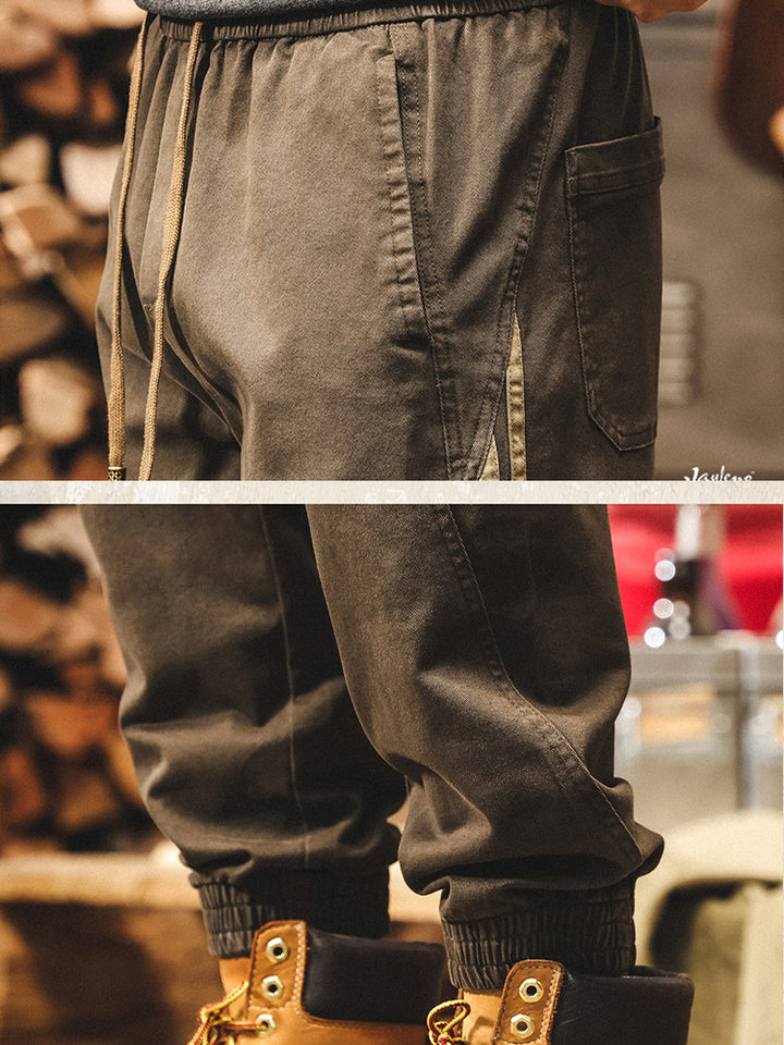 Pantalon de jogging vintage pour homme avec bandes latérales
