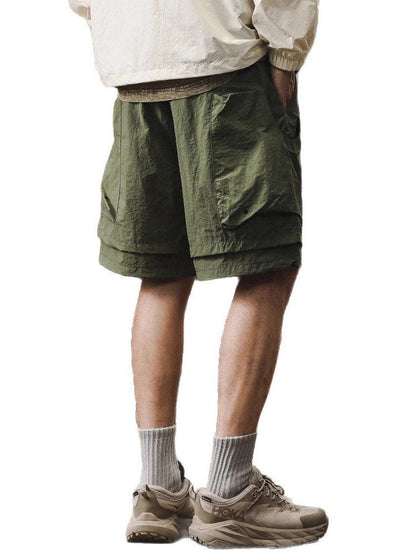 Doppellagige, schnelltrocknende Outdoor-Cargoshorts für Herren